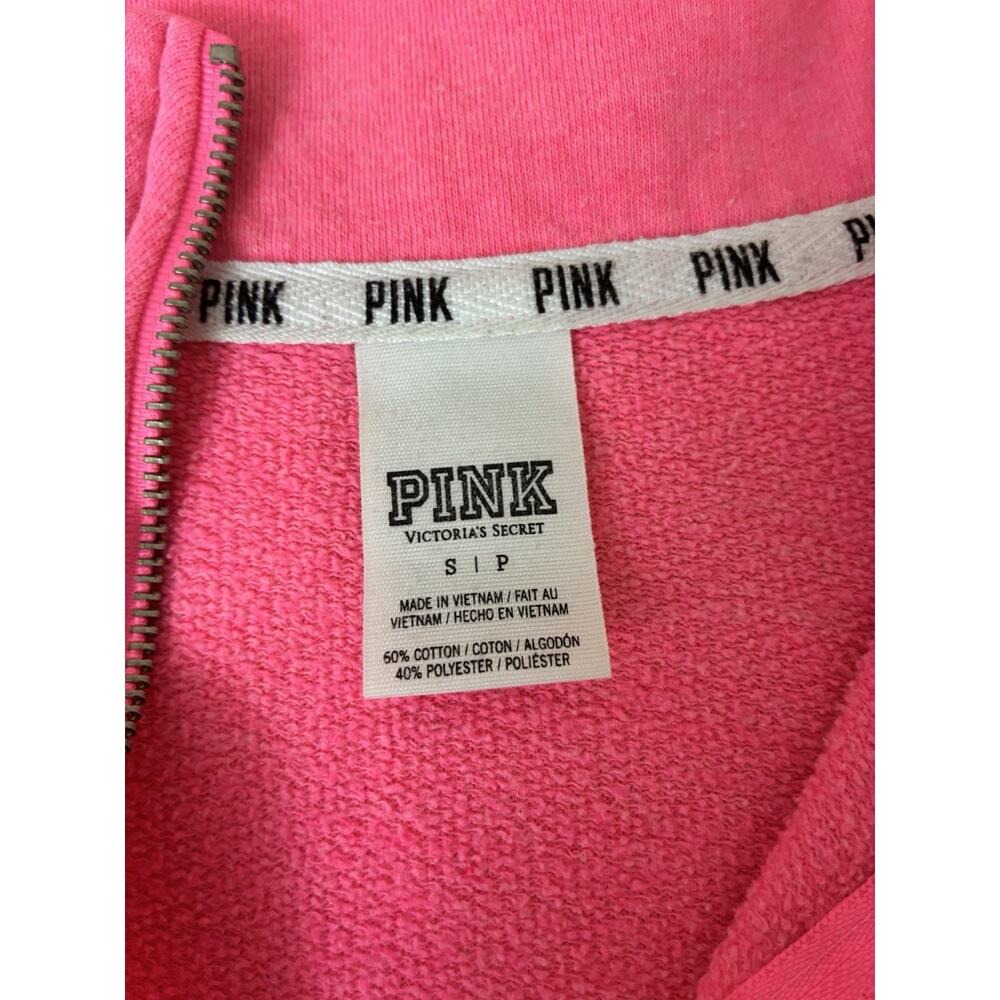 Victoria's Secret Pink Quarter Zip Sweatshirt Size S - Picture 6 of 10